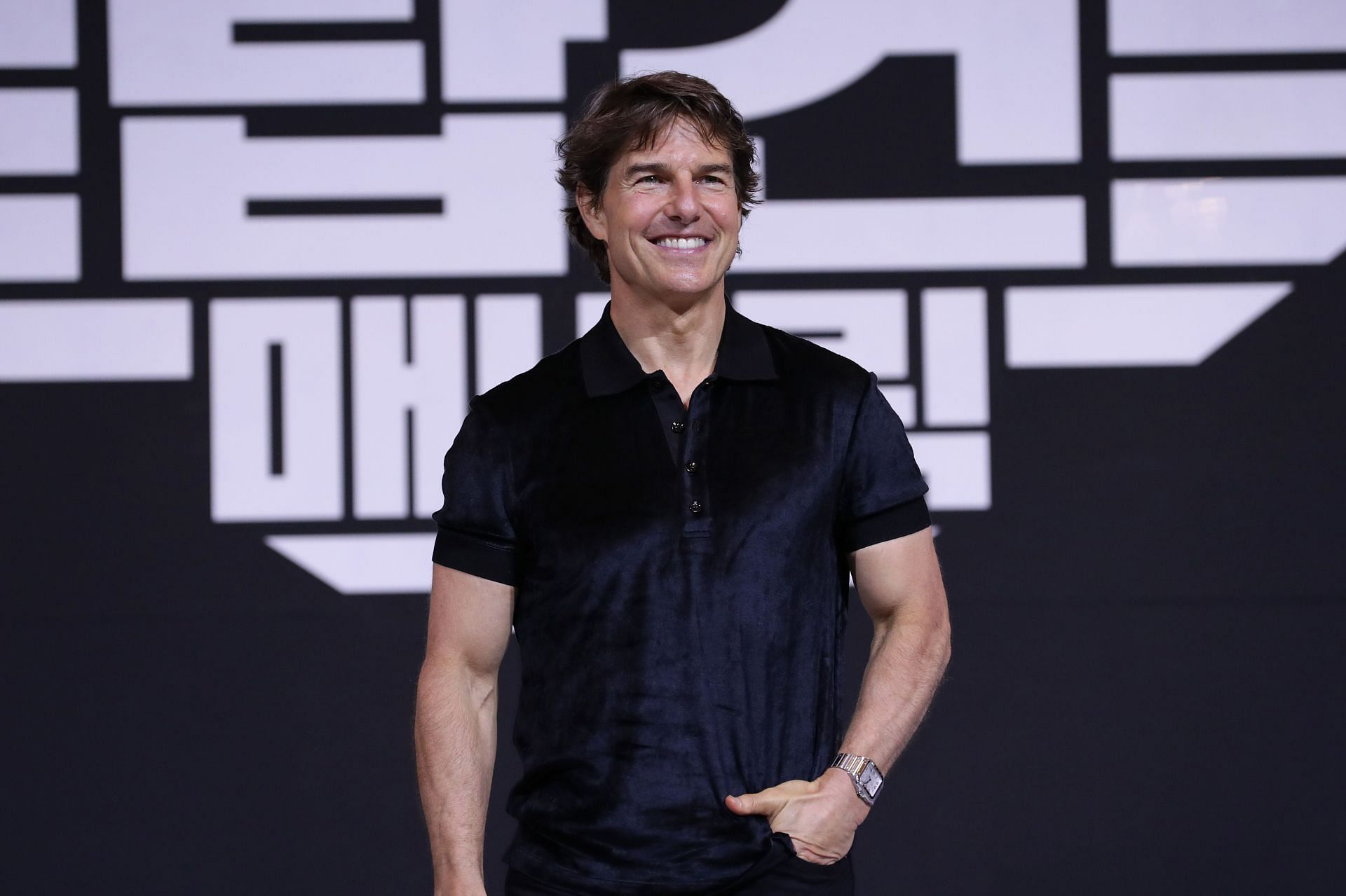 'Tom Cruise at Press Conference (Image Source: Getty)